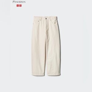 Uniqlo JW Anderson Off-White Wide-Leg Trousers